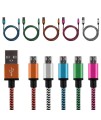 Braided Aluminum Micro USB Data&Sync Charger Cable For Android Phone
